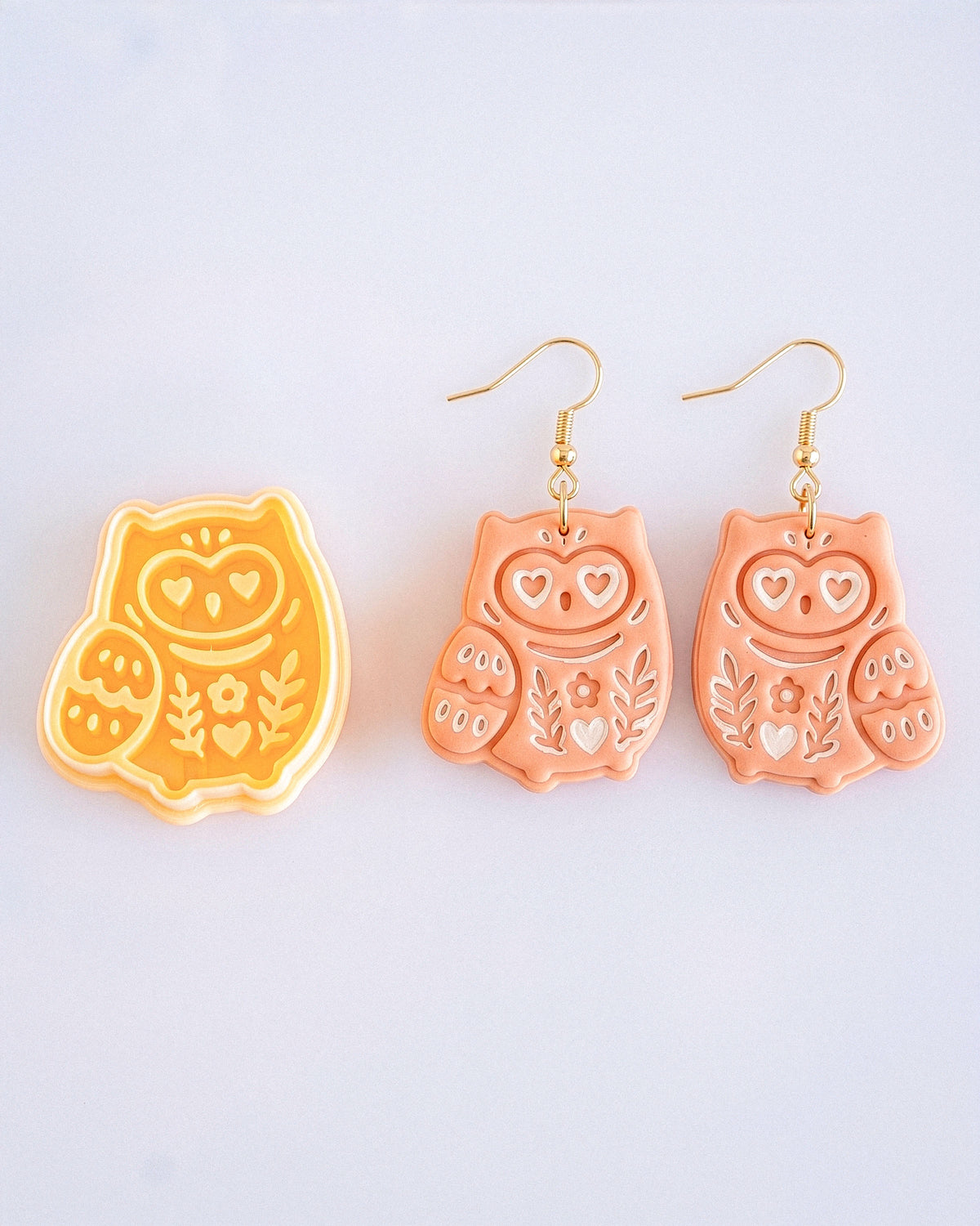 Scandi Folk Owl Imprint Clay Cutter