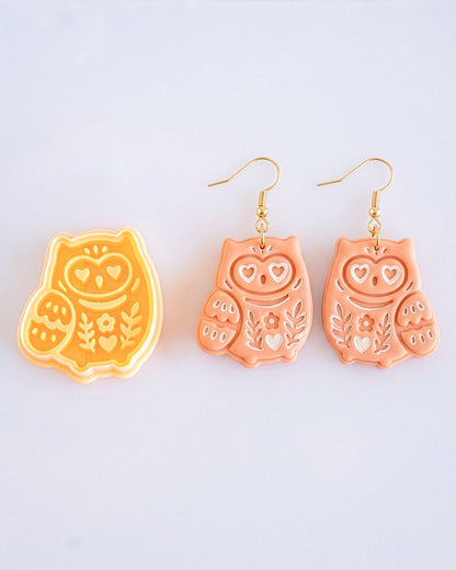 Scandi Folk Owl Imprint Clay Cutter