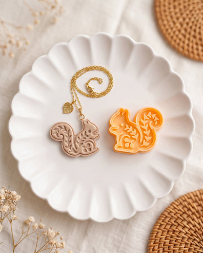 Nordic Squirrel Imprint Clay Cutter – Finished Result