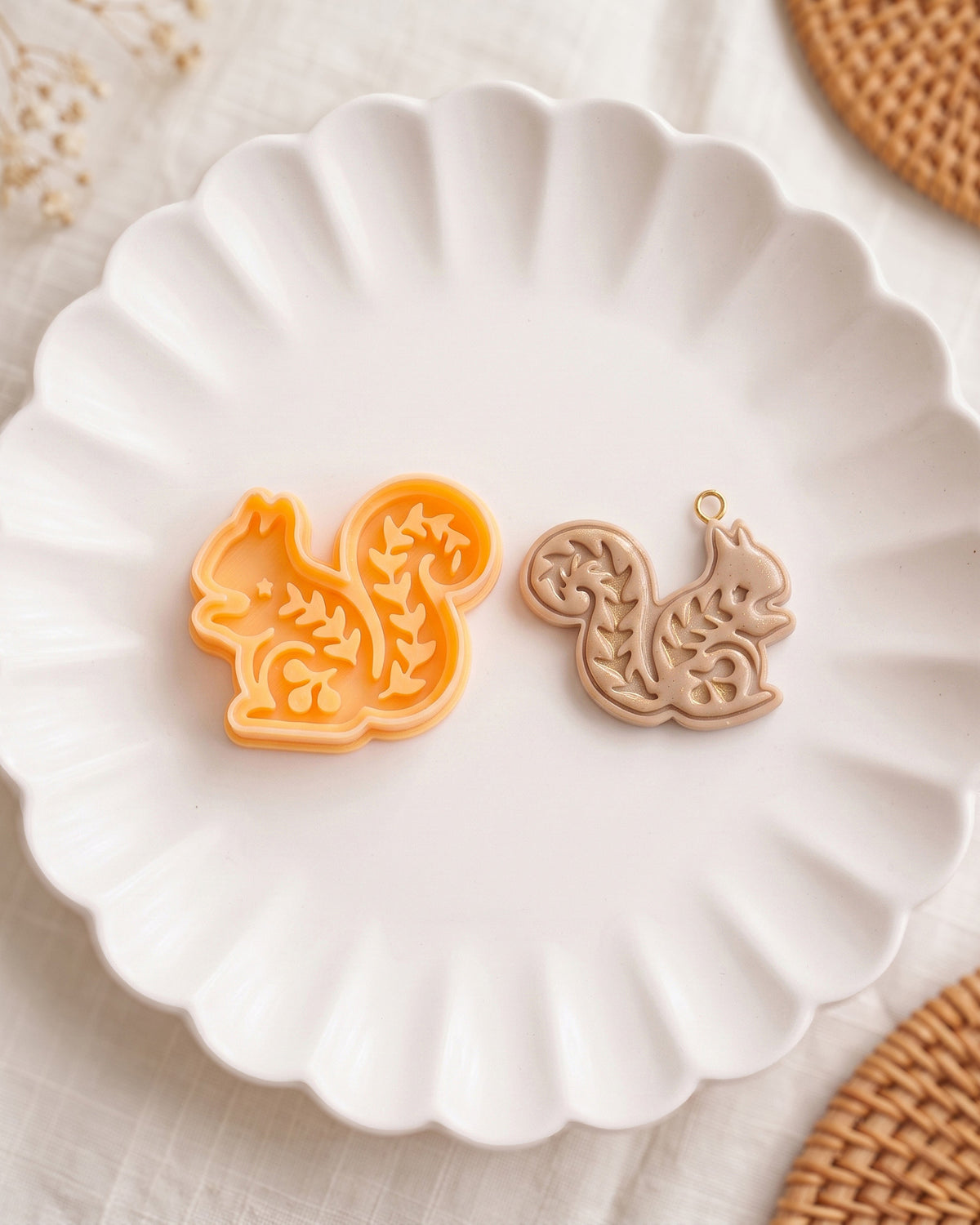 Nordic Squirrel Imprint Clay Cutter – Detail