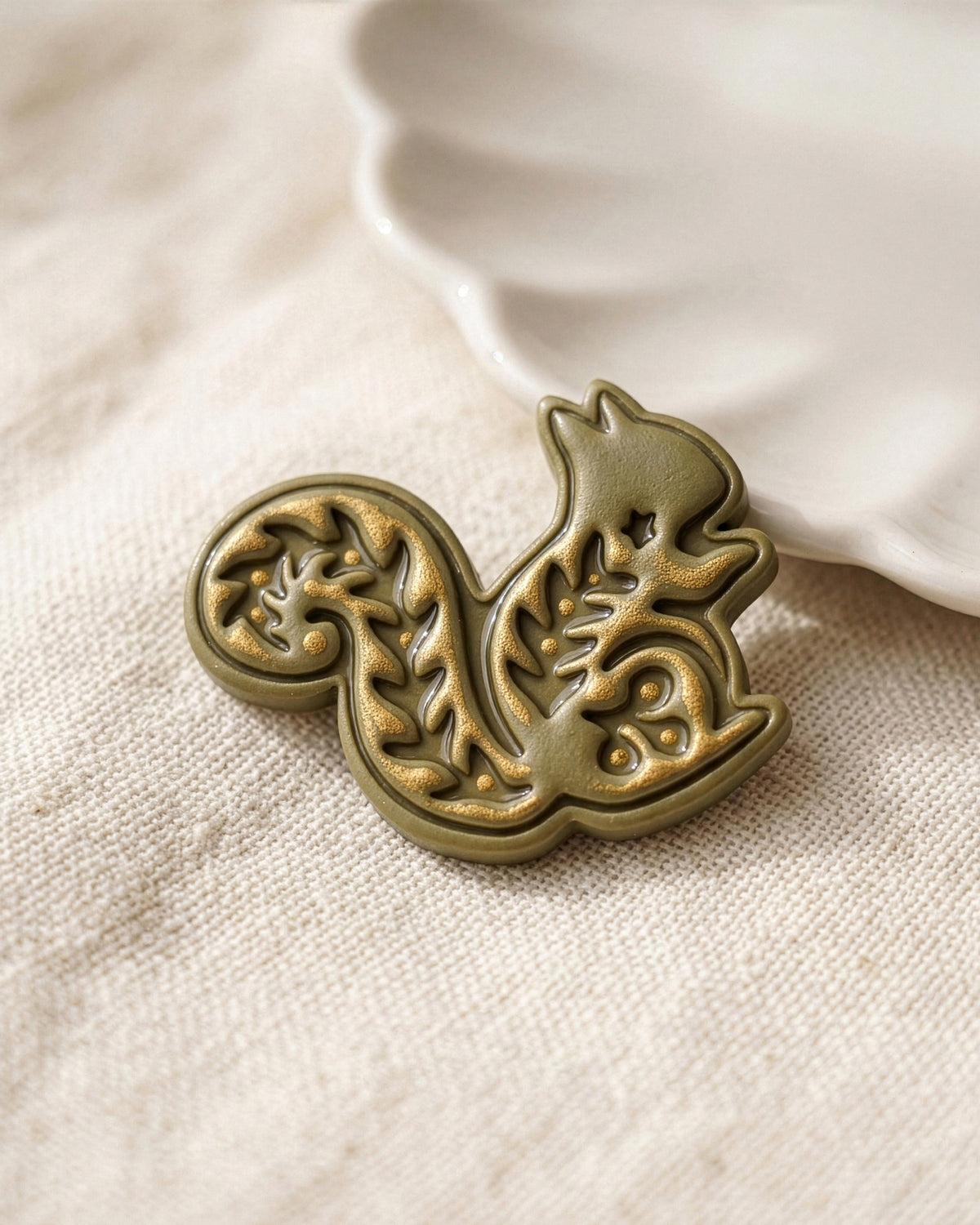 Nordic Squirrel Imprint Clay Cutter – Detail