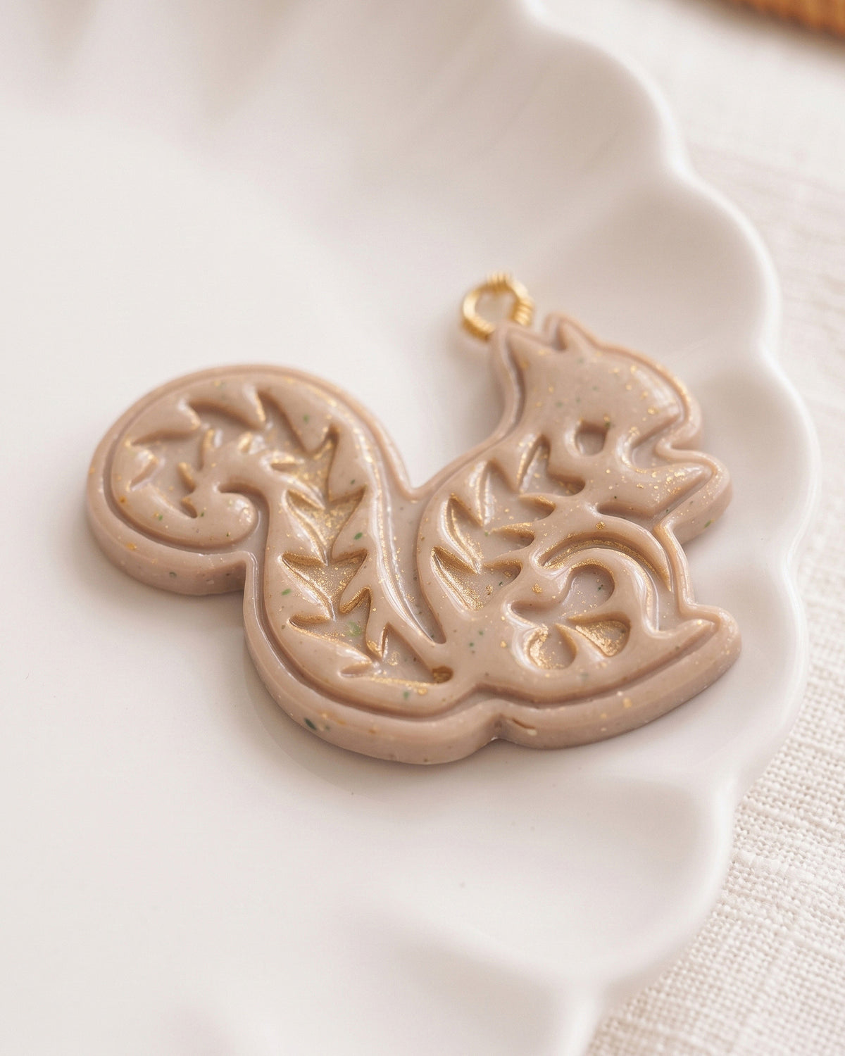 Nordic Squirrel Imprint Clay Cutter – Detail