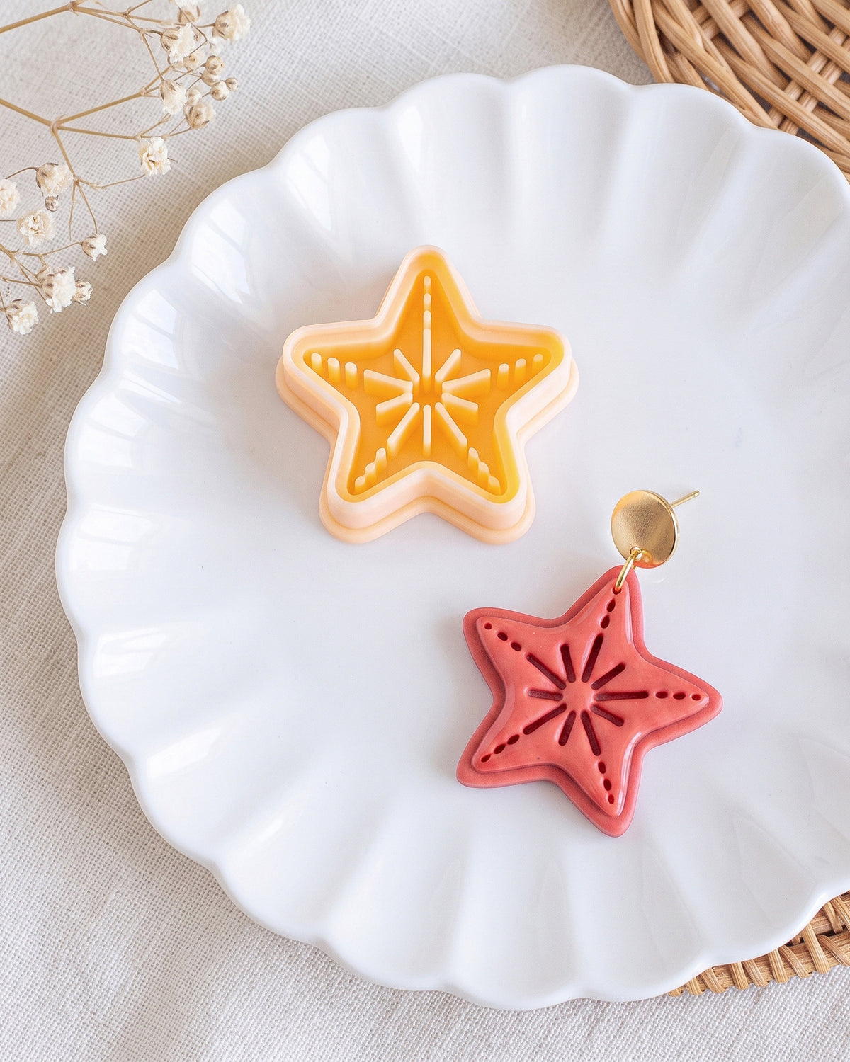 Starfish Imprint Clay Cutter – Process
