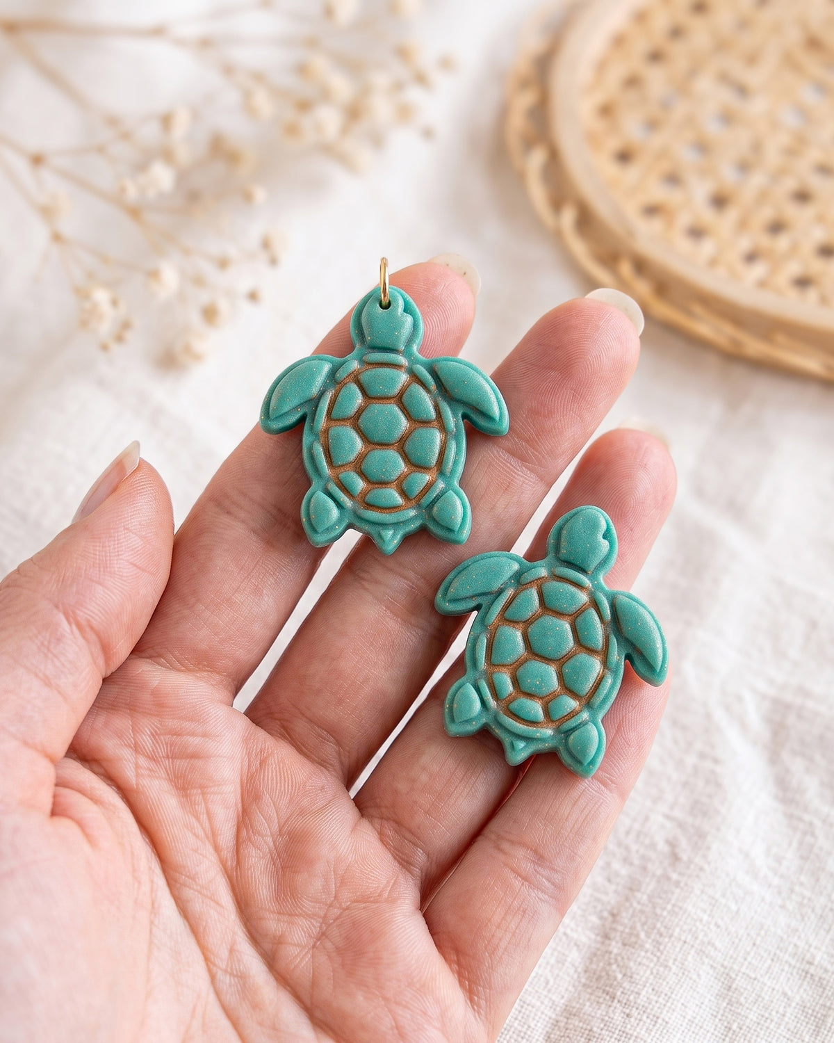 Sea Turtle Imprint Clay Cutter – Hand Scale