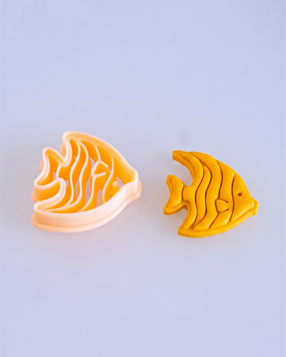 Tropical Angelfish Imprint Clay Cutter – Process