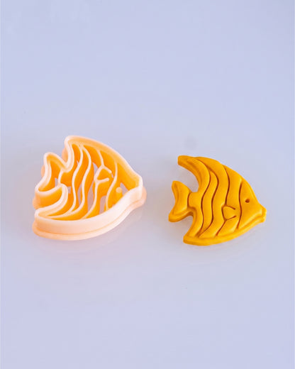 Tropical Angelfish Imprint Clay Cutter – Process