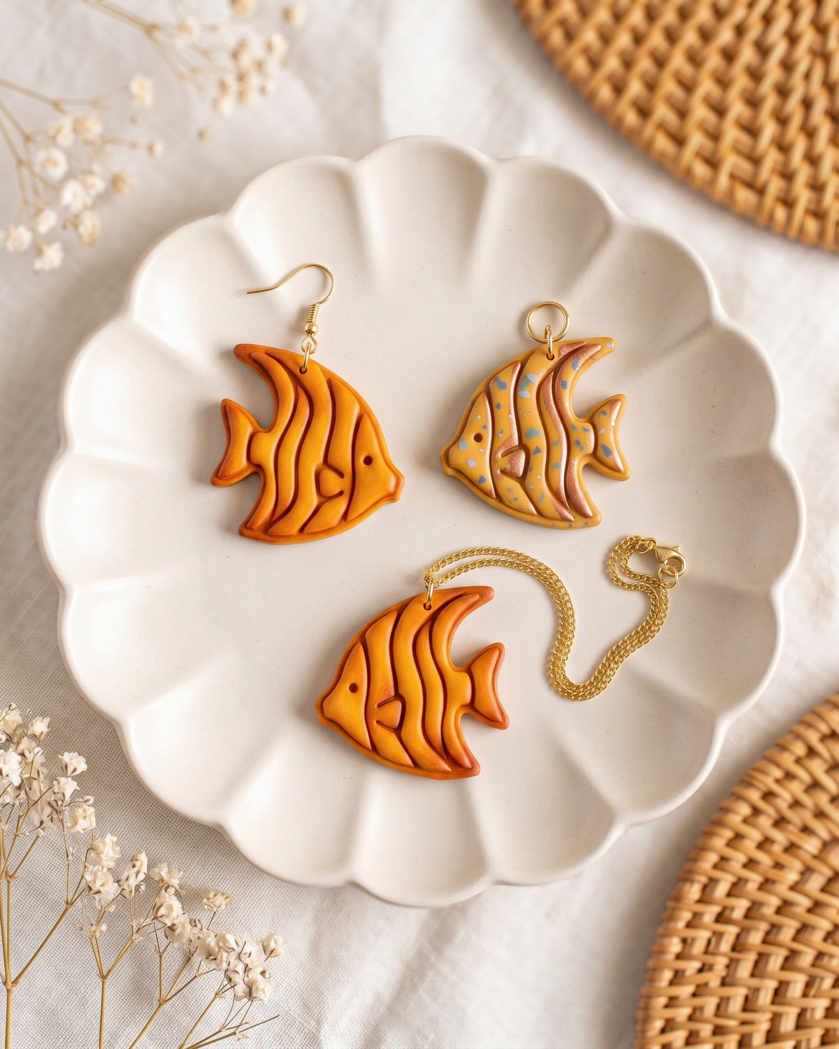 Tropical Angelfish Imprint Clay Cutter – Lifestyle