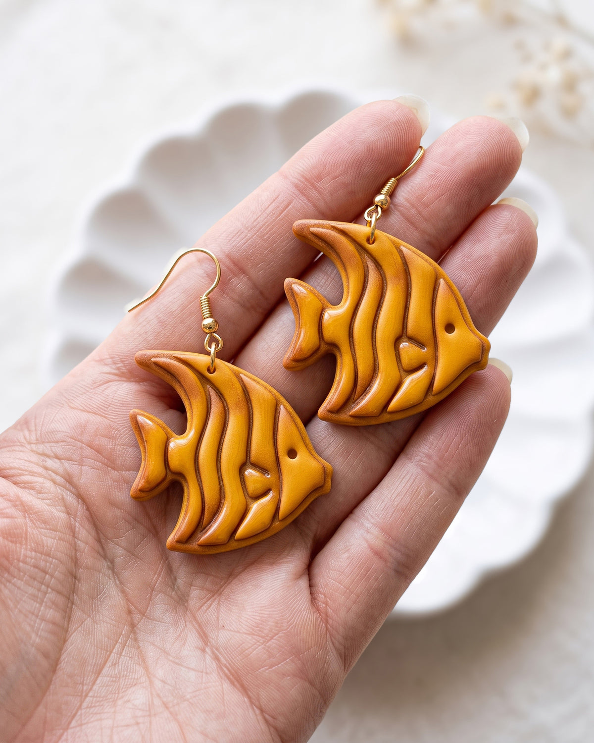 Tropical Angelfish Imprint Clay Cutter – Hand Scale