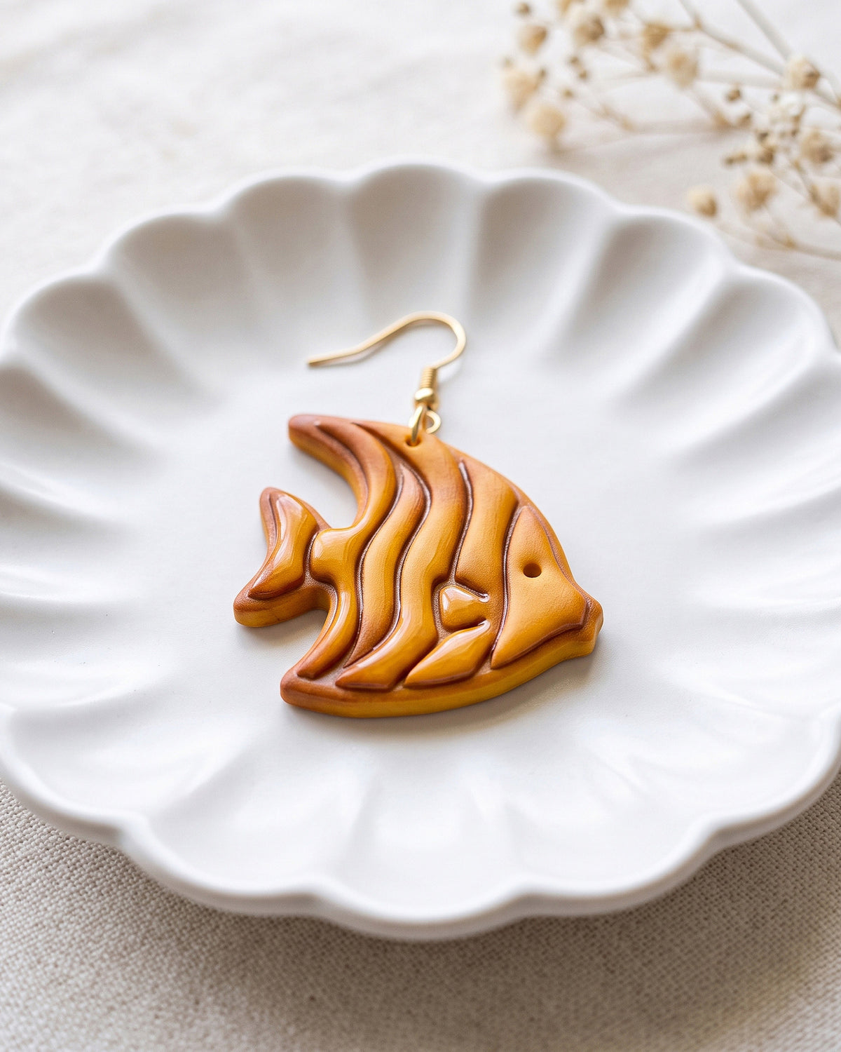 Tropical Angelfish Imprint Clay Cutter – Detail