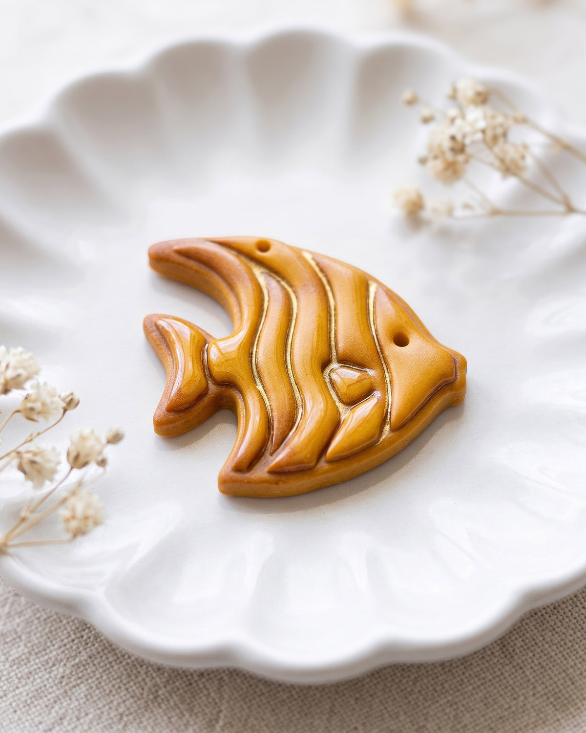 Tropical Angelfish Imprint Clay Cutter – Detail