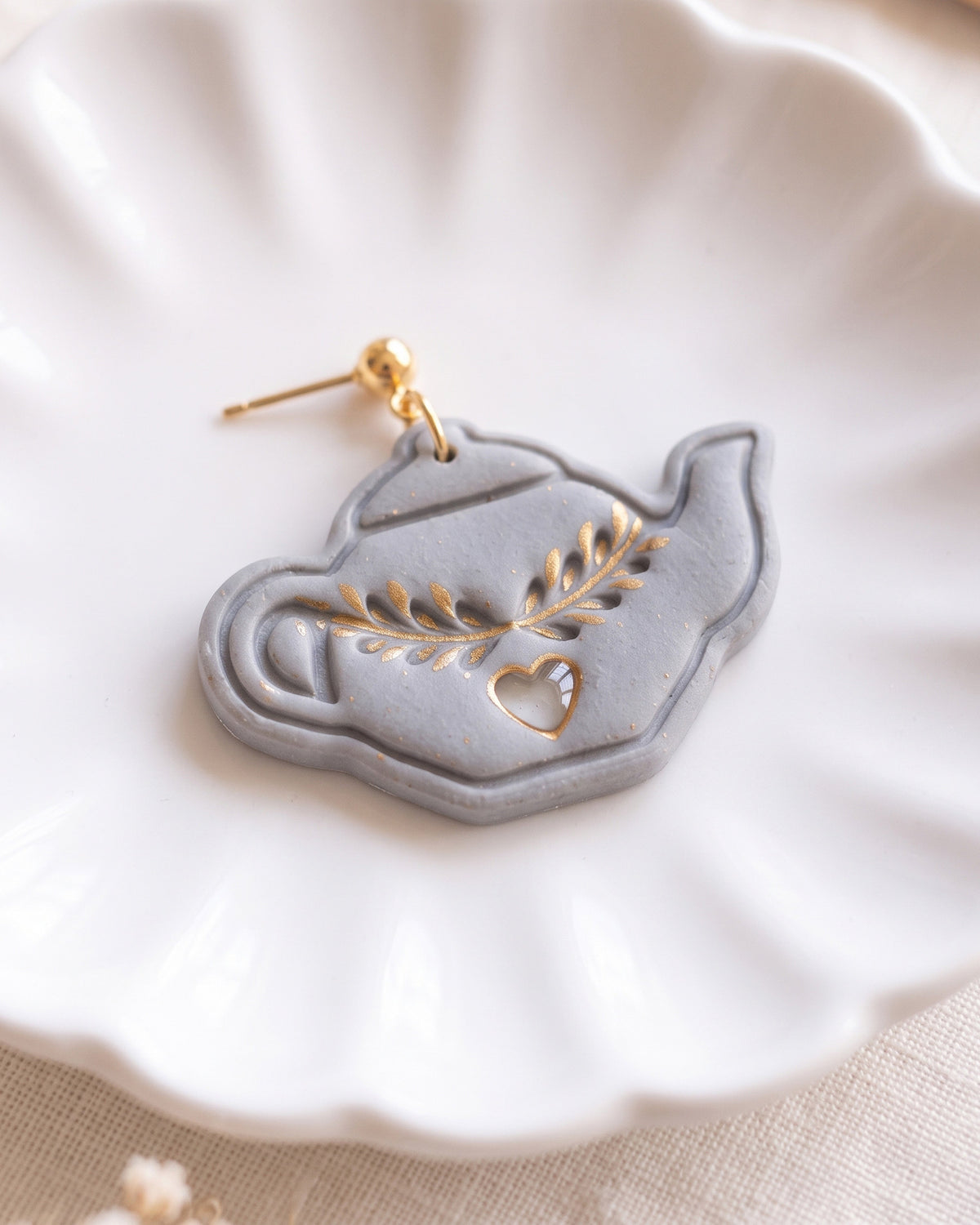 Nordic Folk Teapot Imprint Clay Cutter – Detail