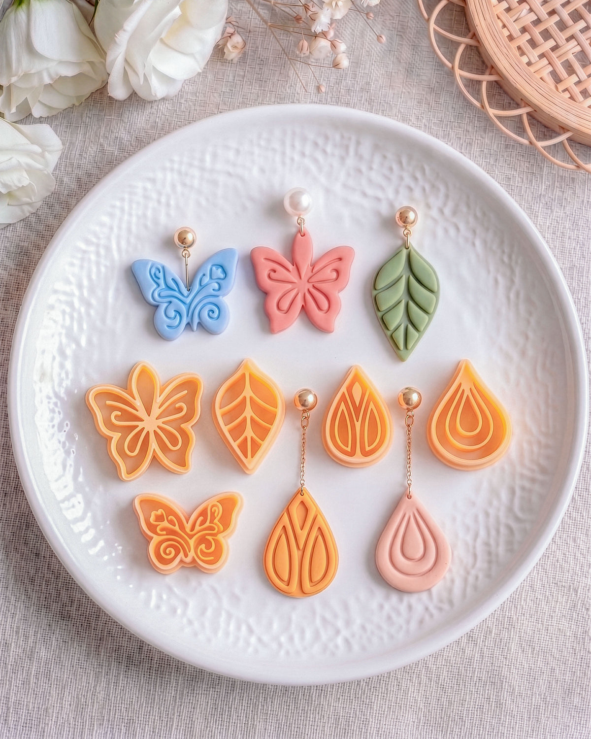 Boho Teardrop Imprint Clay Cutter Set – Hero