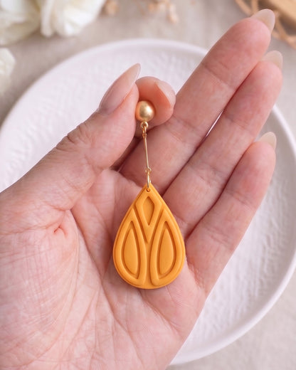 Boho Teardrop Imprint Clay Cutter Set