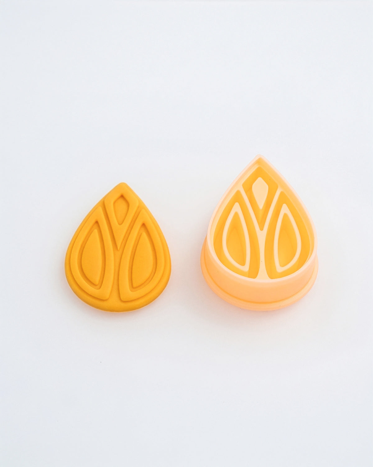 Boho Teardrop Imprint Clay Cutter Set – (C) Tribal Drop