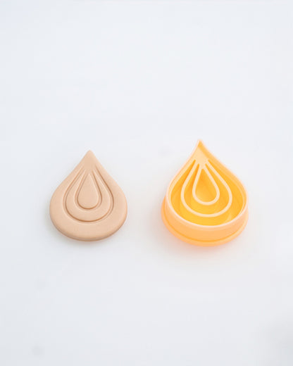 Boho Teardrop Imprint Clay Cutter Set – (E) Contour Drop