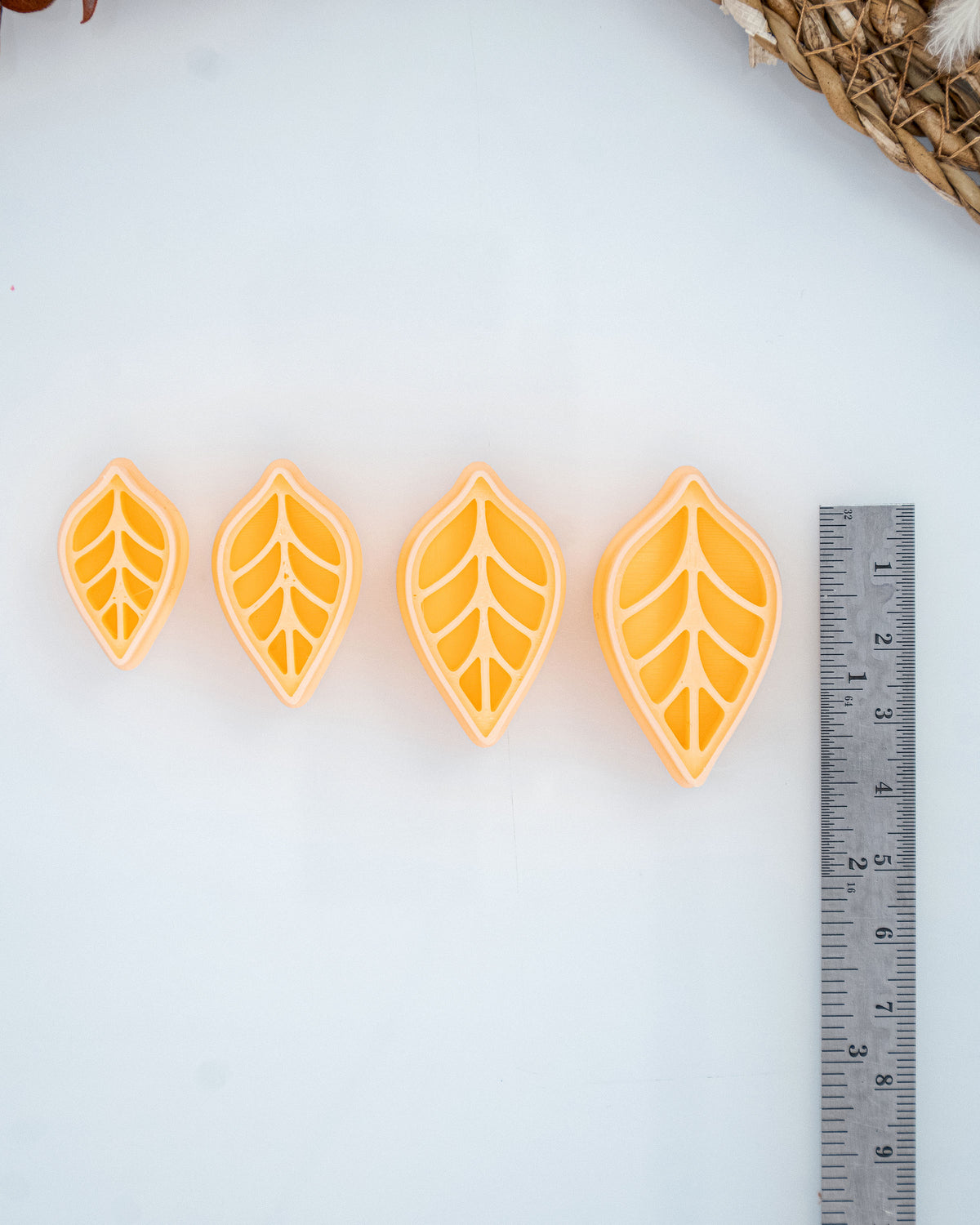 Boho Teardrop Imprint Clay Cutter Set – Size Reference