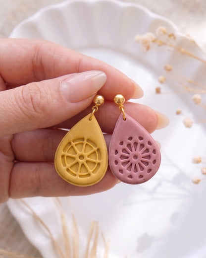 Botanical Teardrop Imprint Clay Cutter Set – Hero