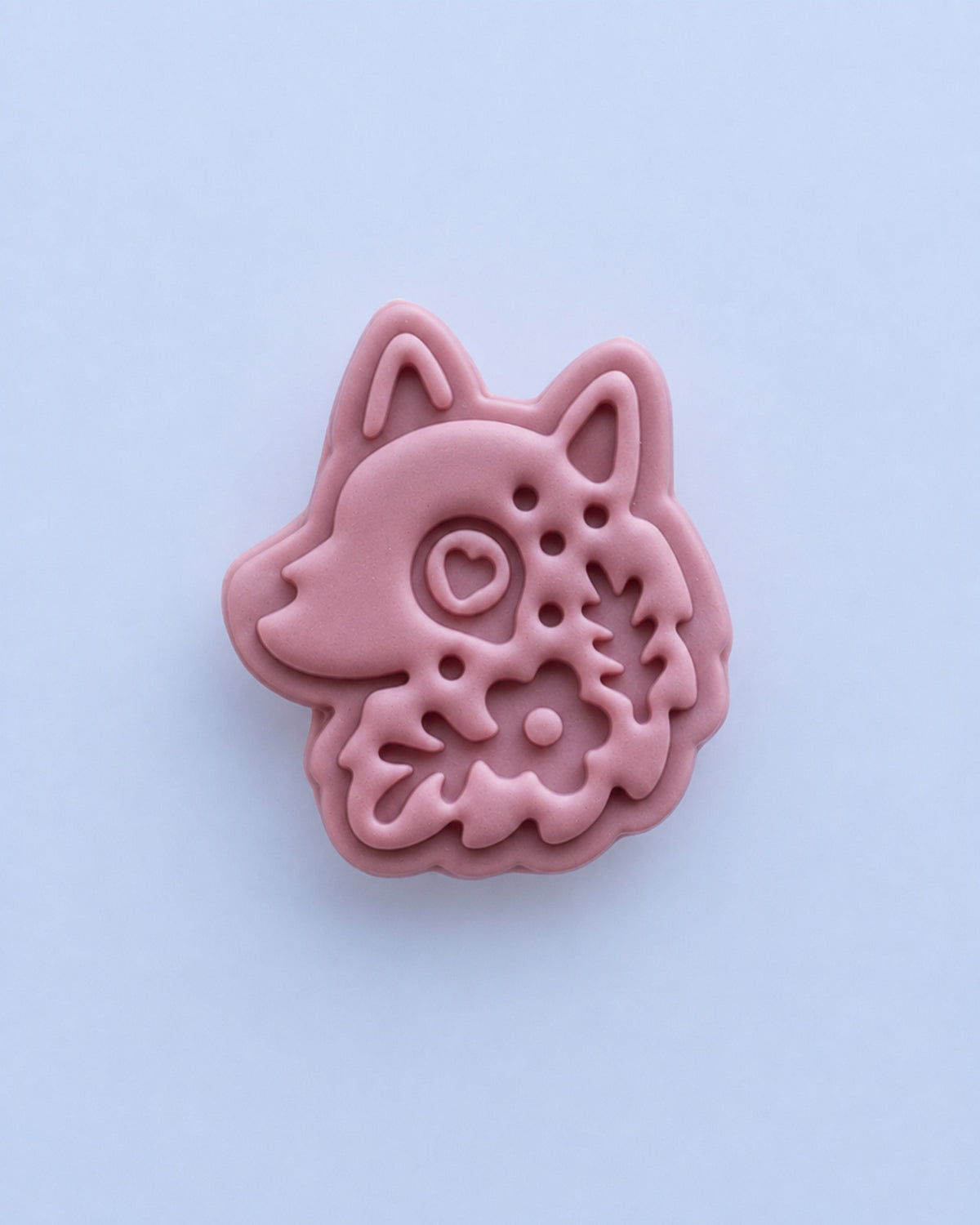 Scandi Folk Wolf Head Imprint Clay Cutter – Process