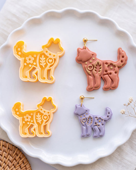 Scandi Folk Wolf Imprint Clay Cutter – Hero