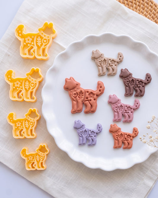 Scandi Folk Wolf Imprint Clay Cutter – Cutter to Result