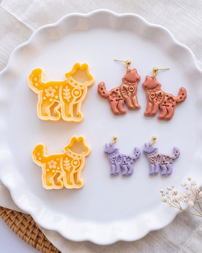 Scandi Folk Wolf Imprint Clay Cutter – Process