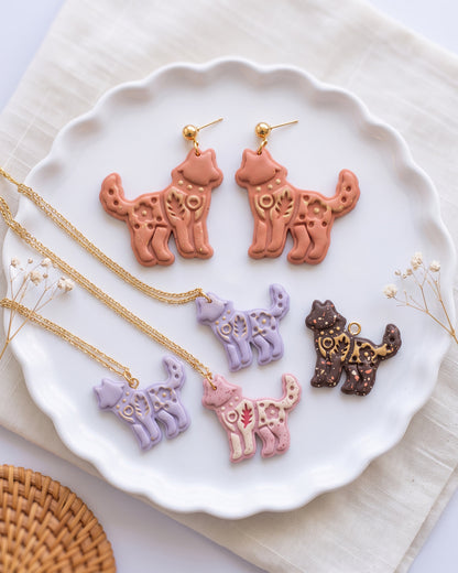 Scandi Folk Wolf Imprint Clay Cutter – Finished Result