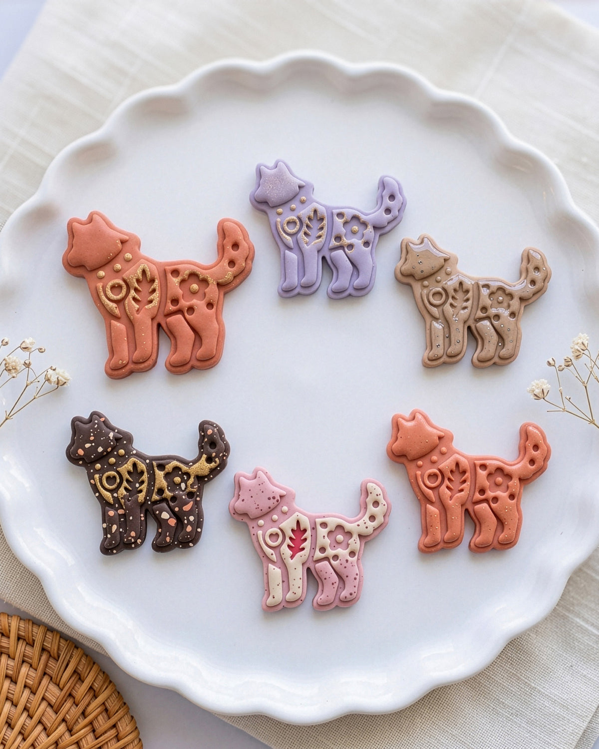 Scandi Folk Wolf Imprint Clay Cutter – Creative Variations