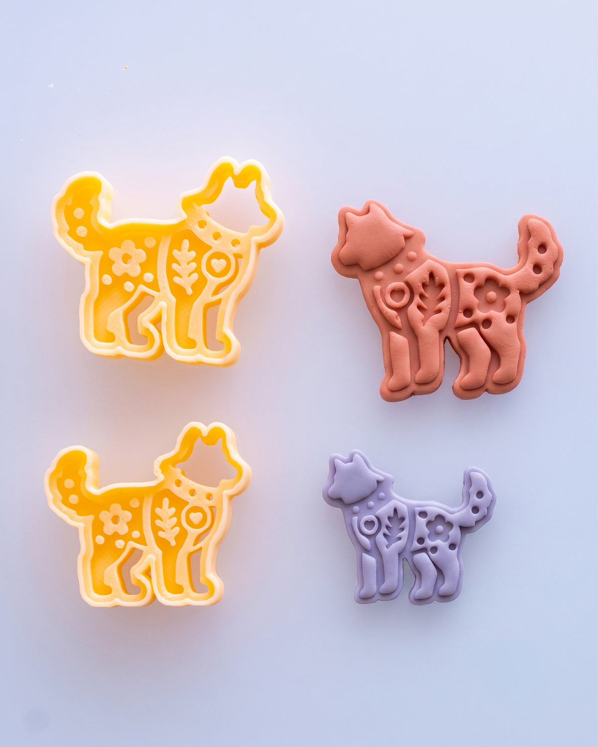 Scandi Folk Wolf Imprint Clay Cutter – Cutter to Result