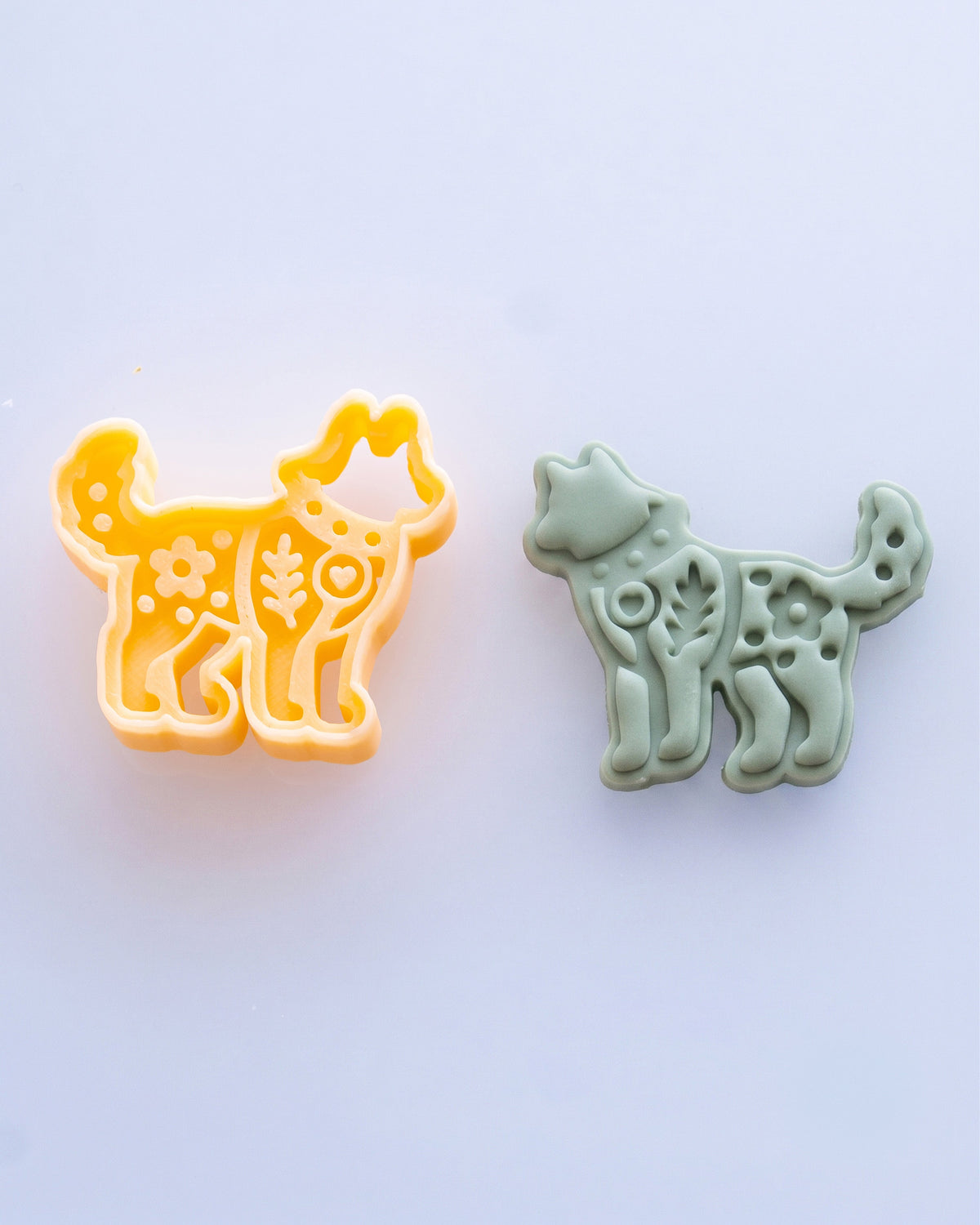 Scandi Folk Wolf Imprint Clay Cutter