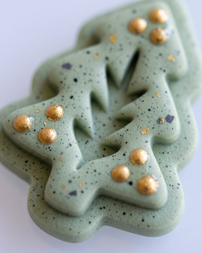 Nordic Folk Winter Pine Imprint Clay Cutter – Detail