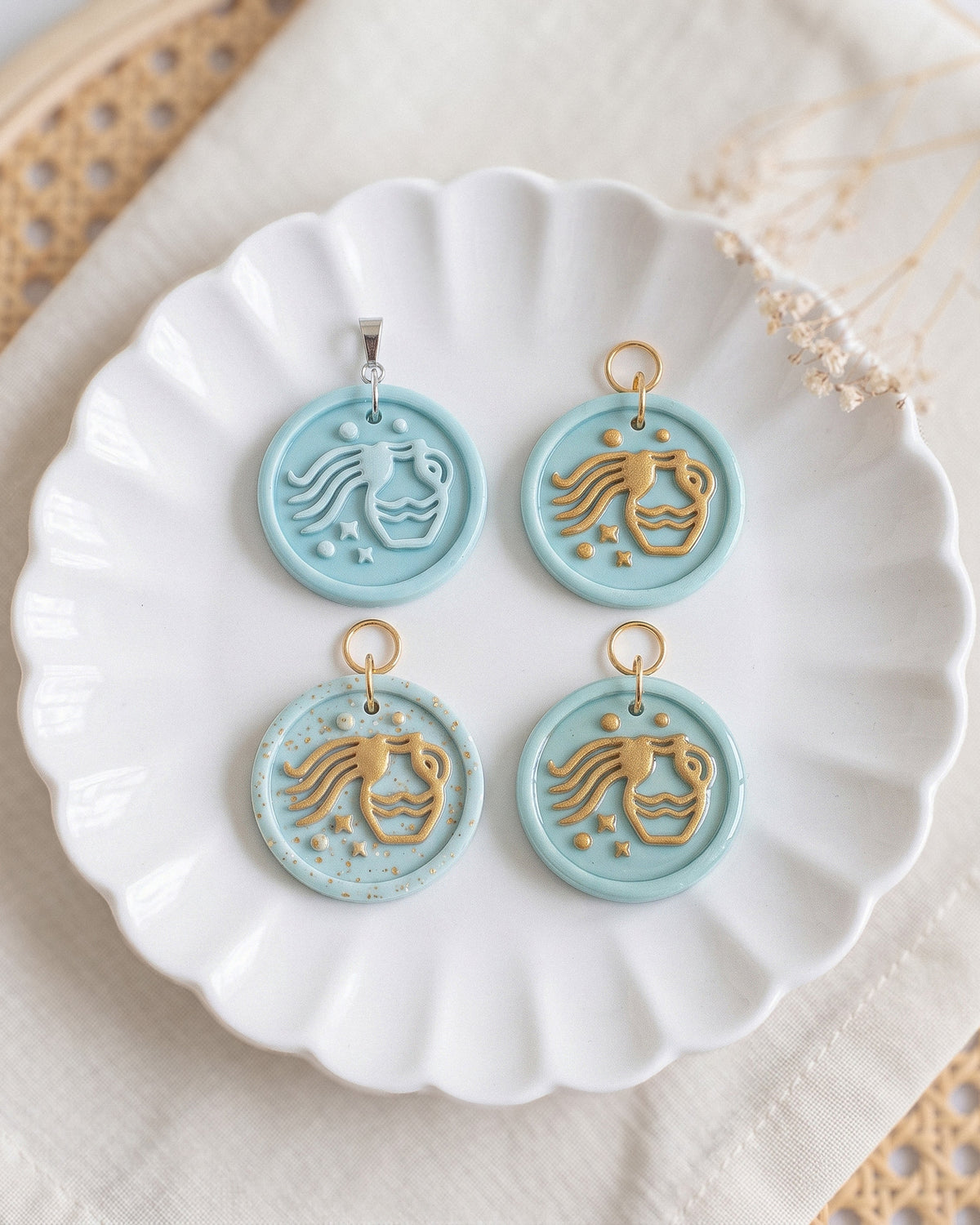 Aquarius Zodiac Imprint Clay Cutter – Creative Variations