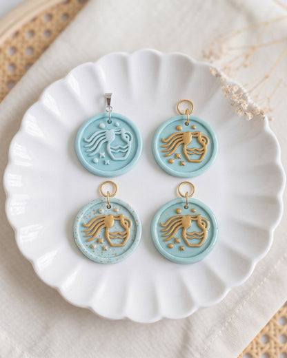 Aquarius Zodiac Imprint Clay Cutter – Creative Variations