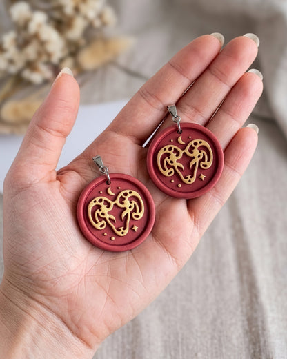 Aries Zodiac Imprint Clay Cutter – Hand Scale