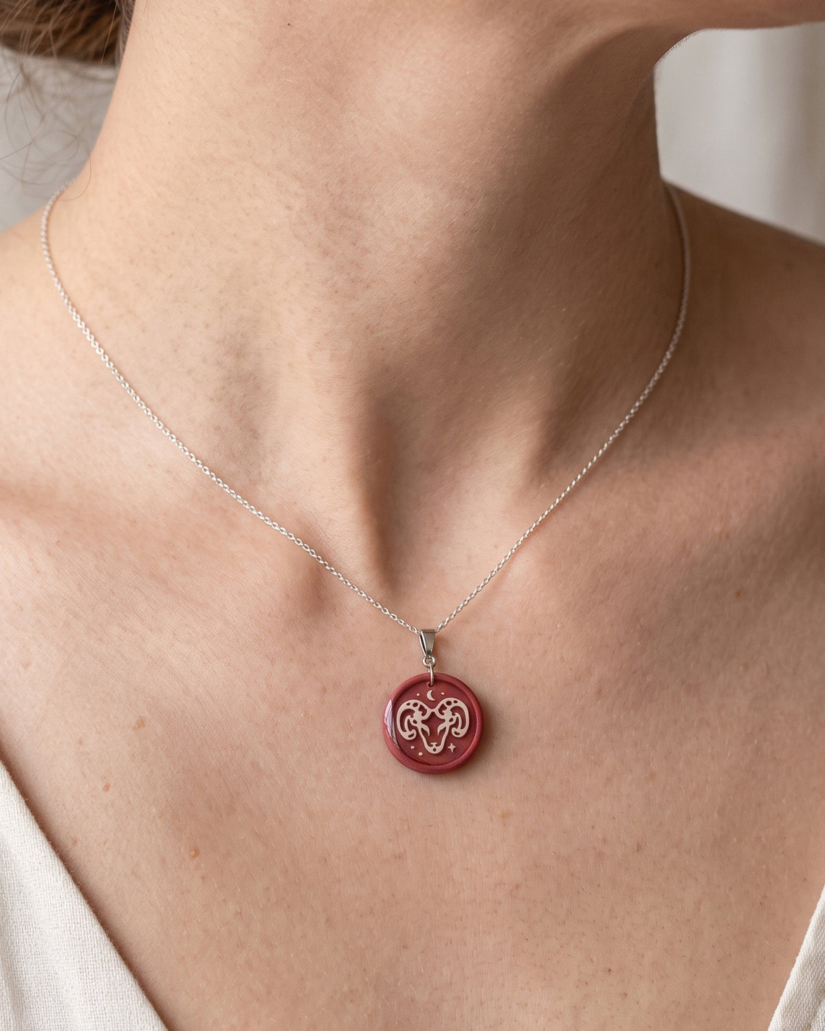 Aries Zodiac Imprint Clay Cutter – Wear Shot