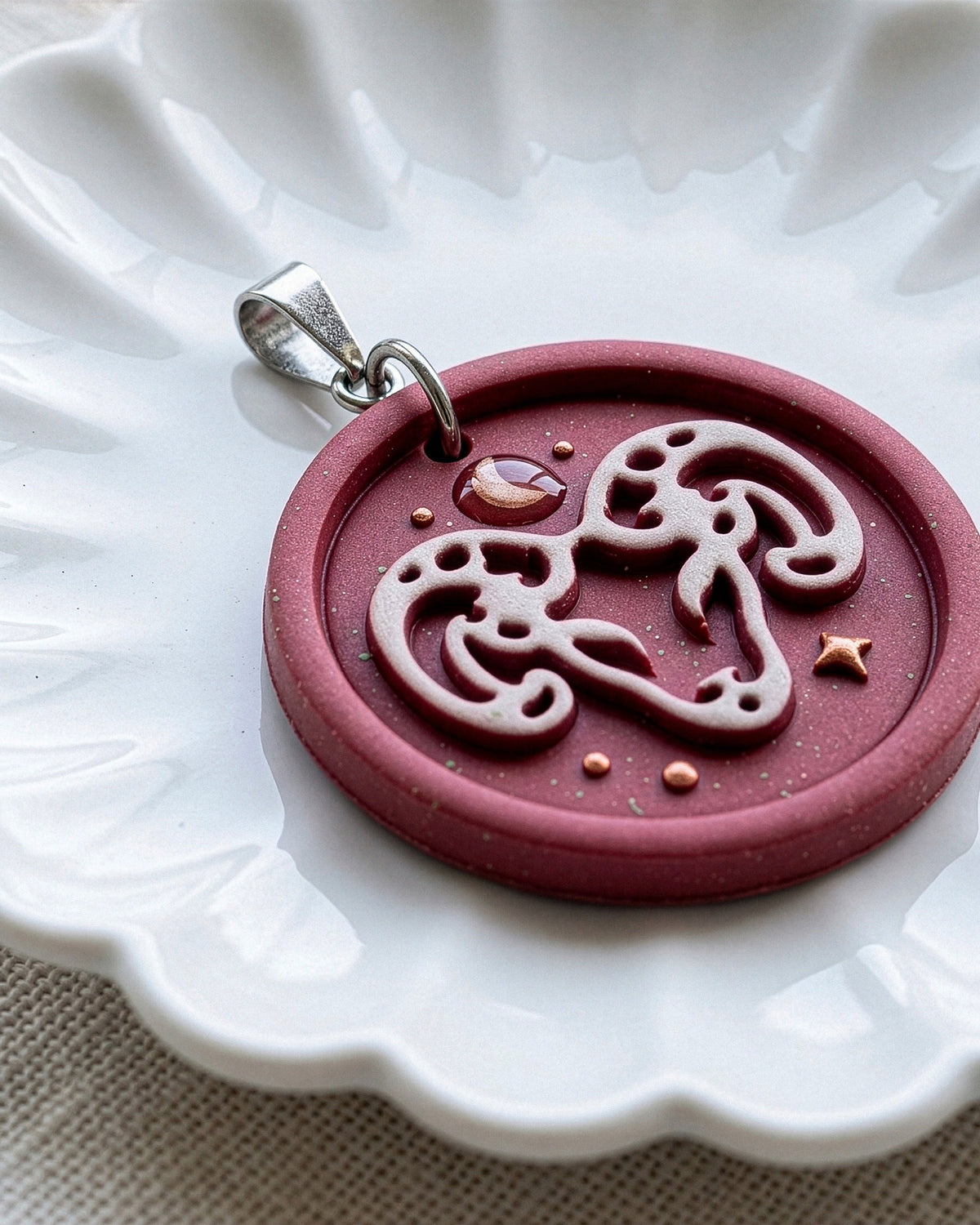 Aries Zodiac Imprint Clay Cutter – Detail
