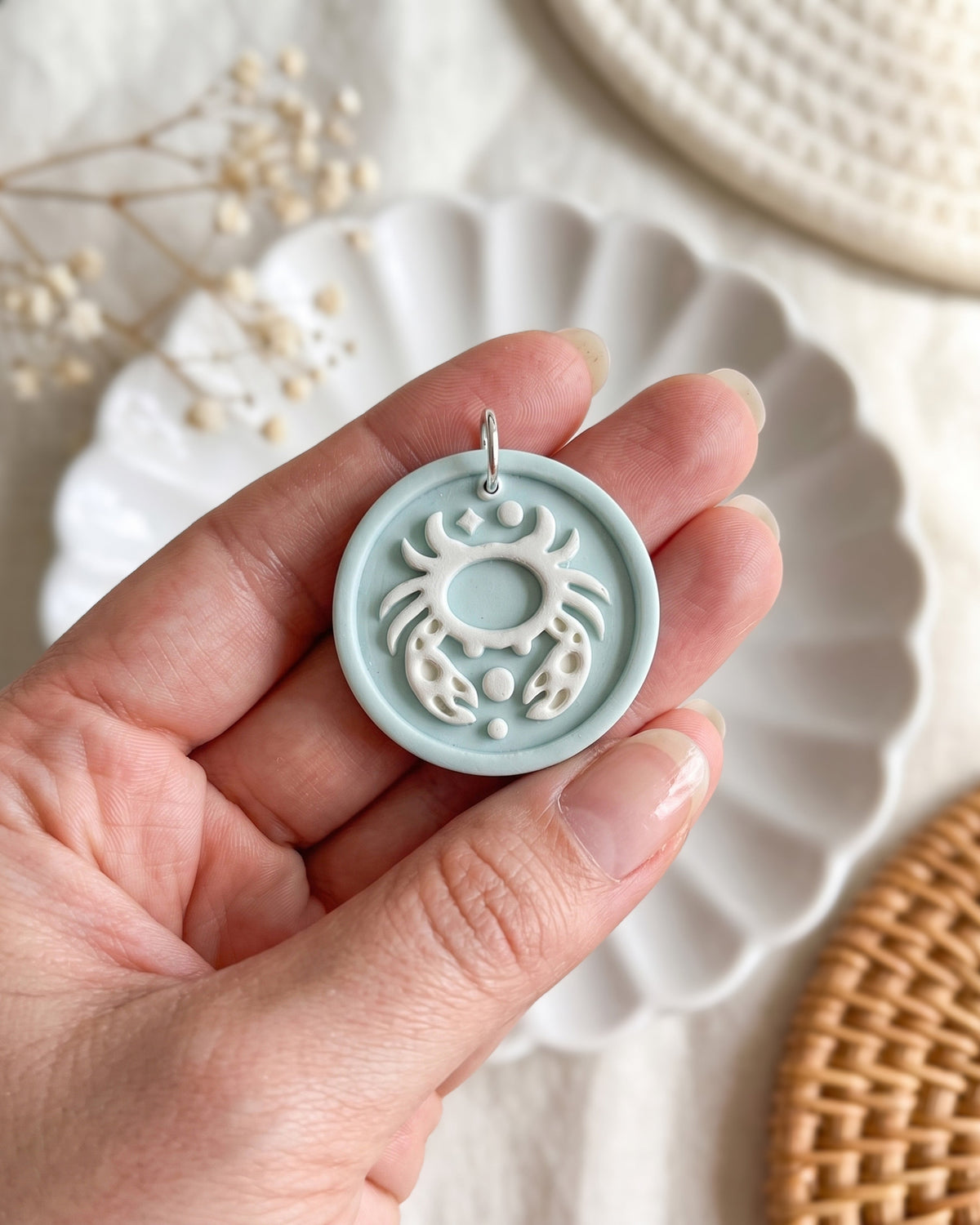 Cancer Zodiac Imprint Clay Cutter – Hand Scale