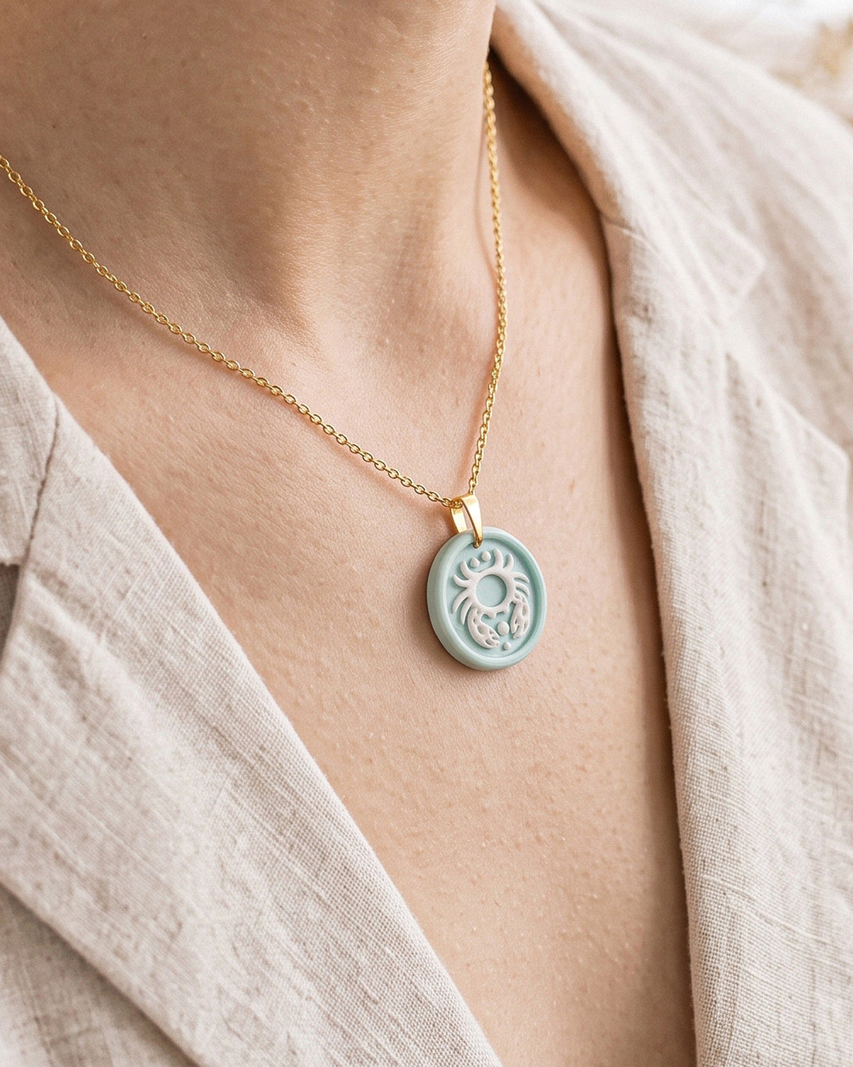 Cancer Zodiac Imprint Clay Cutter – Wear Shot
