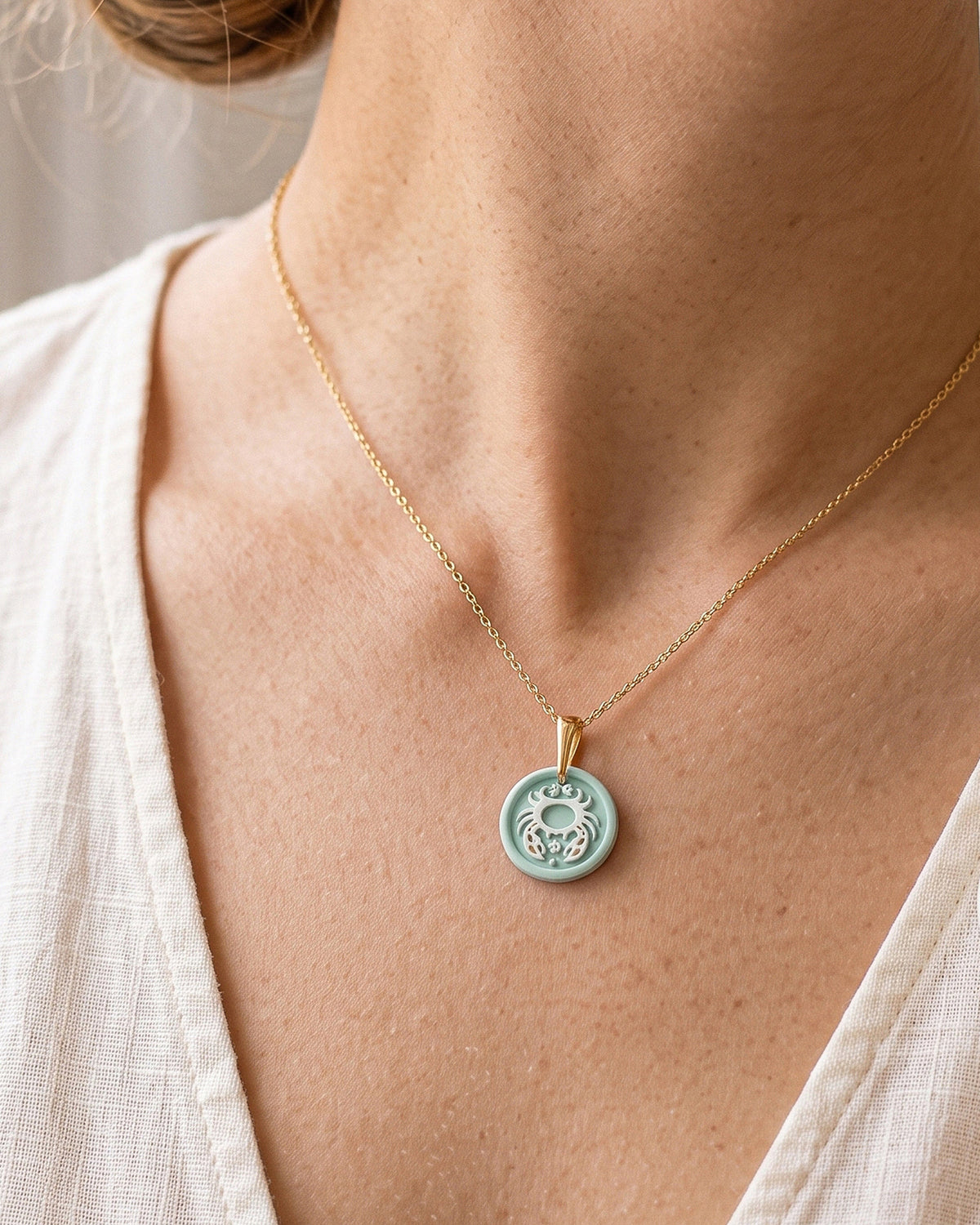 Cancer Zodiac Imprint Clay Cutter – Wear Shot