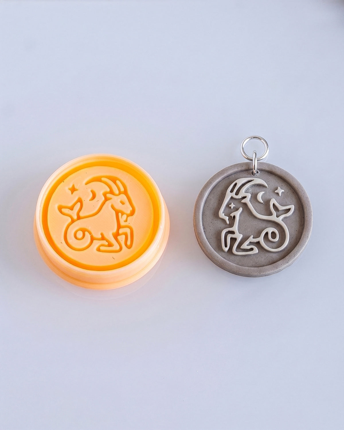 Capricorn Zodiac Imprint Clay Cutter – Process