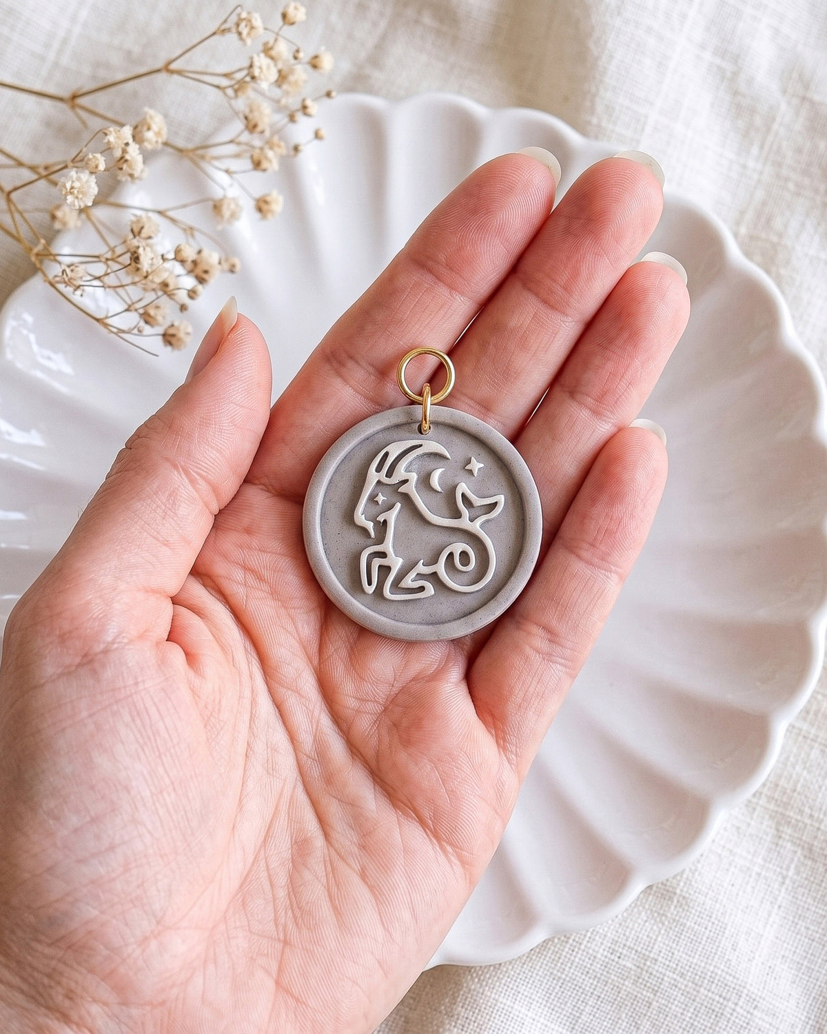 Capricorn Zodiac Imprint Clay Cutter – Hand Scale