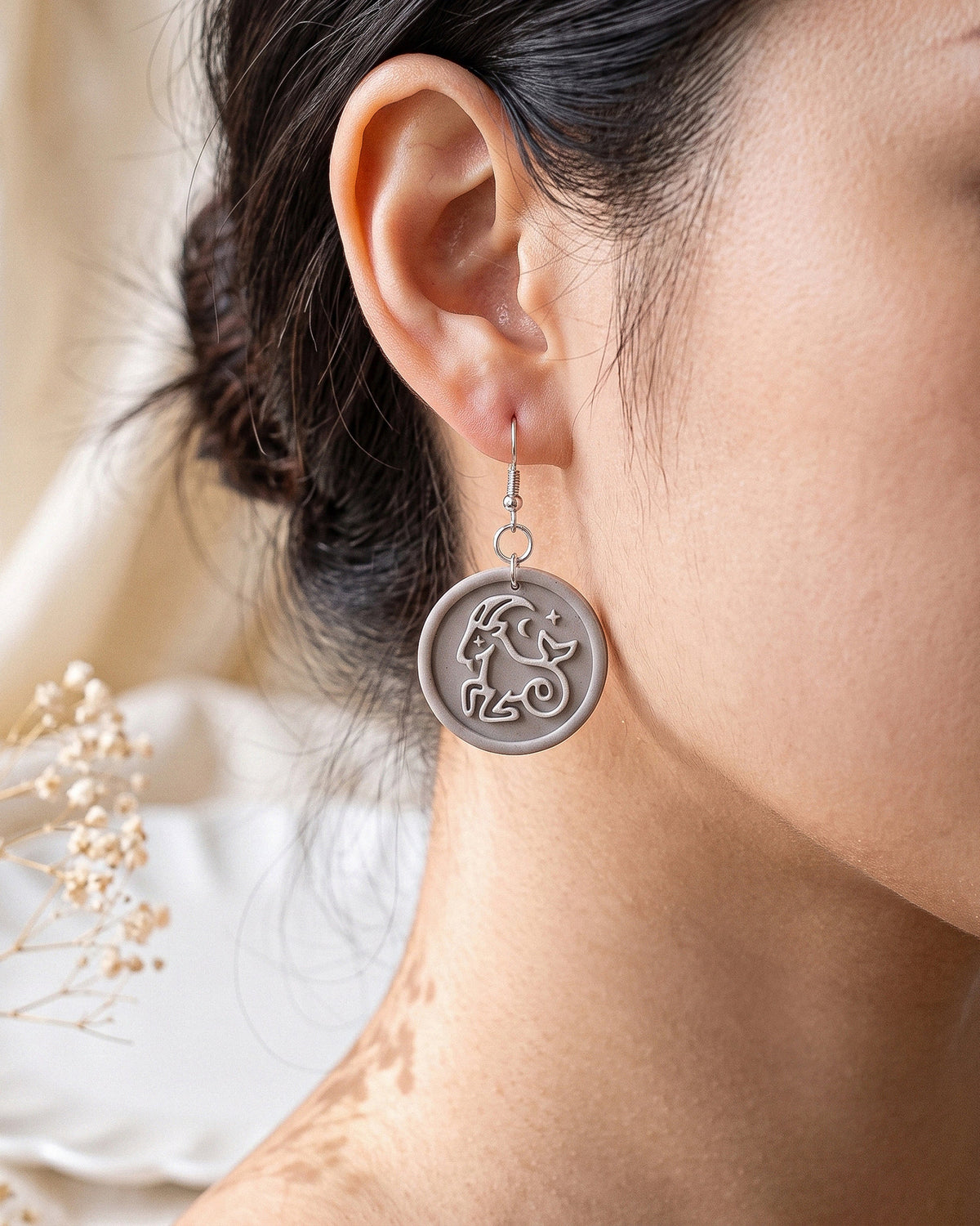 Capricorn Zodiac Imprint Clay Cutter – Wear Shot