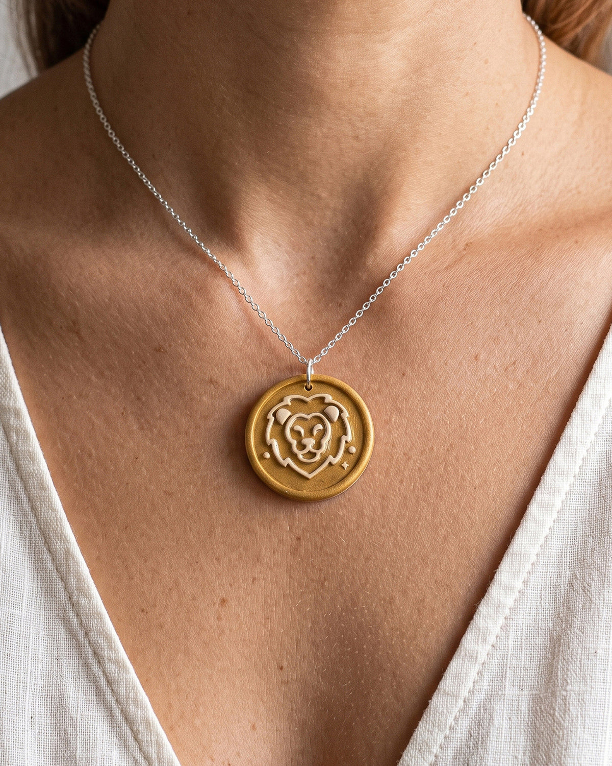 Leo Zodiac Imprint Clay Cutter – Wear Shot