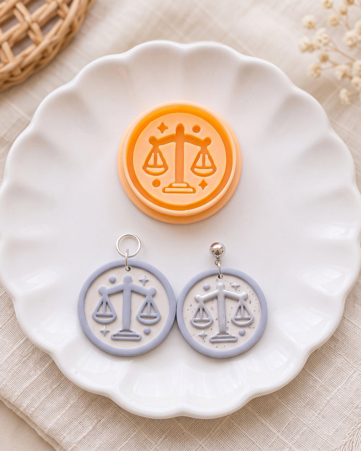 Libra Zodiac Imprint Clay Cutter – Process