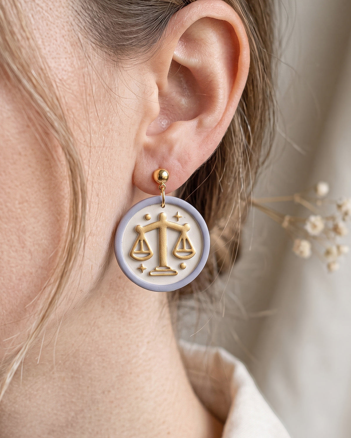 Libra Zodiac Imprint Clay Cutter – Wear Shot