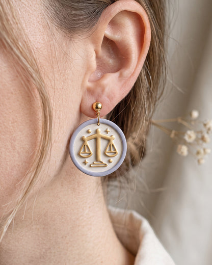 Libra Zodiac Imprint Clay Cutter – Wear Shot