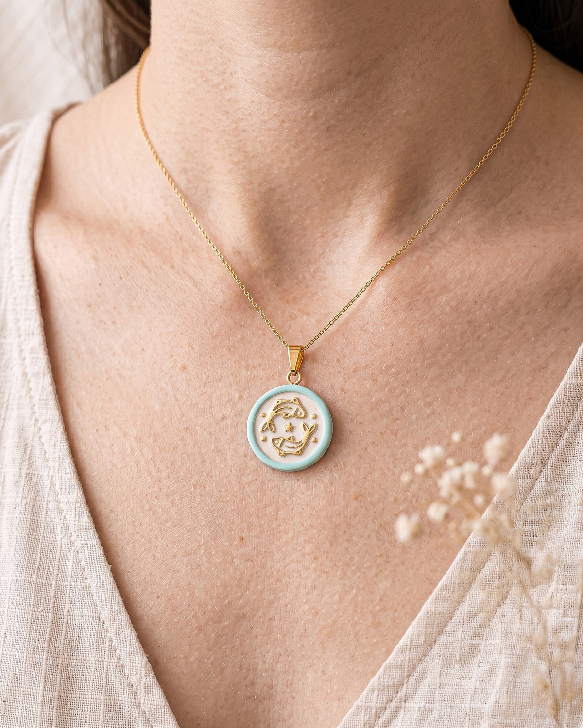 Pisces Zodiac Imprint Clay Cutter – Wear Shot
