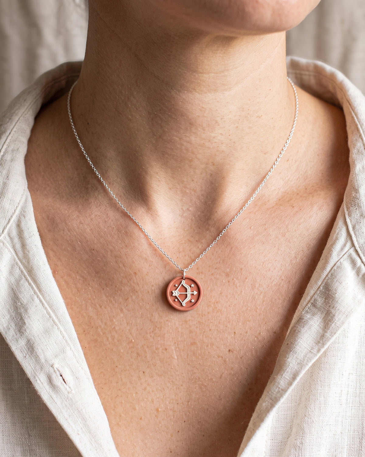 Sagittarius Zodiac Imprint Clay Cutter – Wear Shot