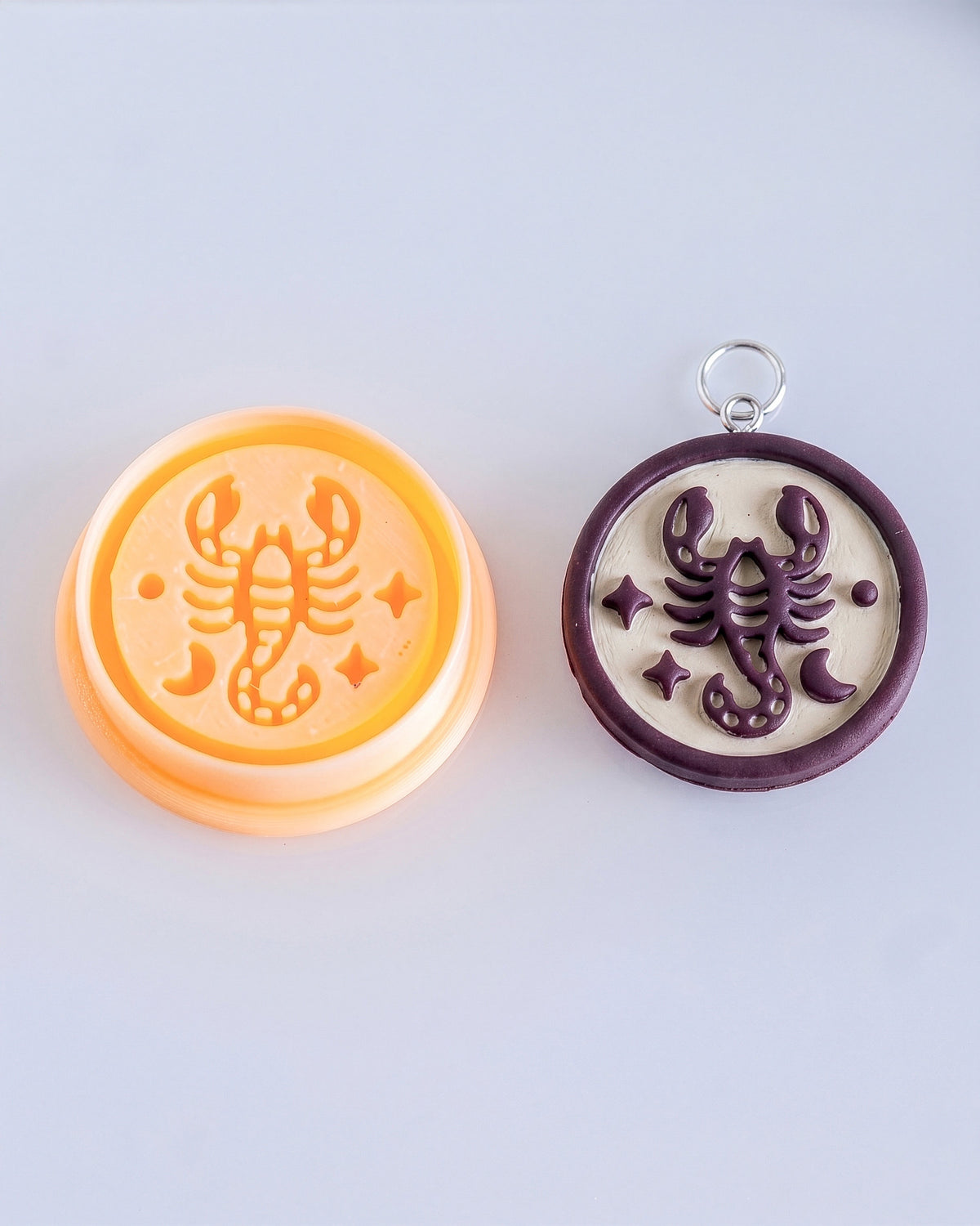 Scorpio Zodiac Imprint Clay Cutter – Process