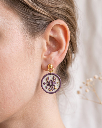 Scorpio Zodiac Imprint Clay Cutter – Wear Shot