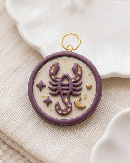 Scorpio Zodiac Imprint Clay Cutter – Detail